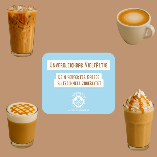 JULSPRESSO Kaffeekonzentrat cremiges Karamell zuckerfrei zero - ca. 25 Tassen Kaffee in einer Flasche!