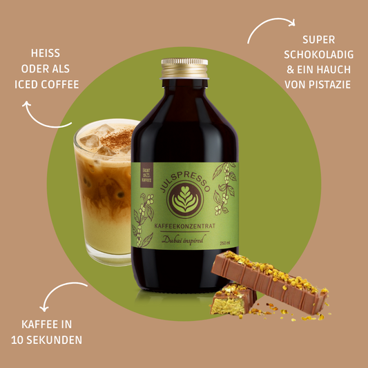JULSPRESSO Kaffeekonzentrat Dubai inspired - ca. 25 Tassen Kaffee in einer Flasche!