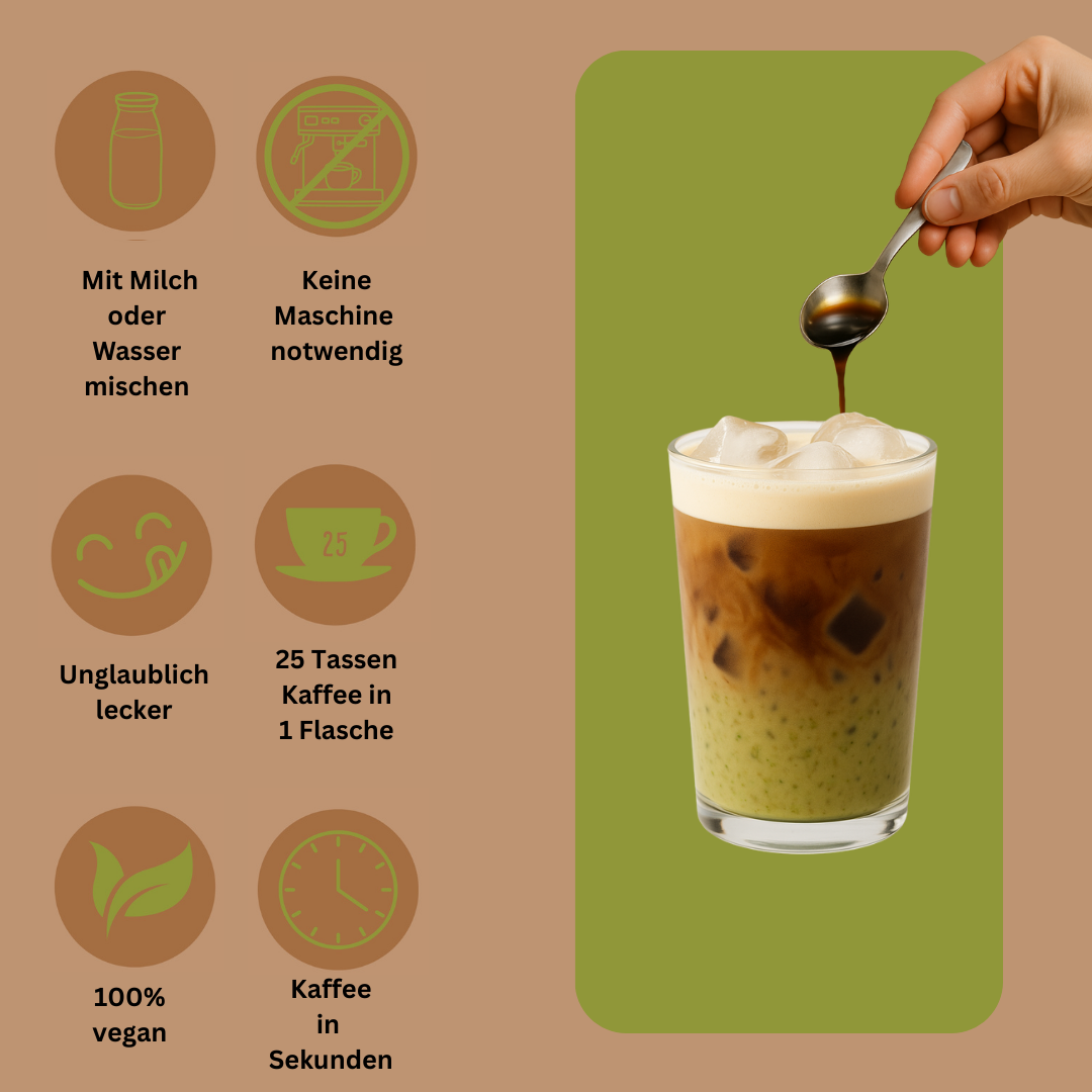 JULSPRESSO Kaffeekonzentrat Dubai inspired - ca. 25 Tassen Kaffee in einer Flasche!