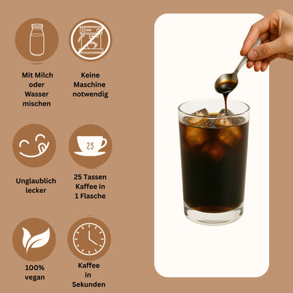 JULSPRESSO Kaffeekonzentrat - Klassik No. 1 - ca. 25 Tassen Kaffee in einer Flasche!