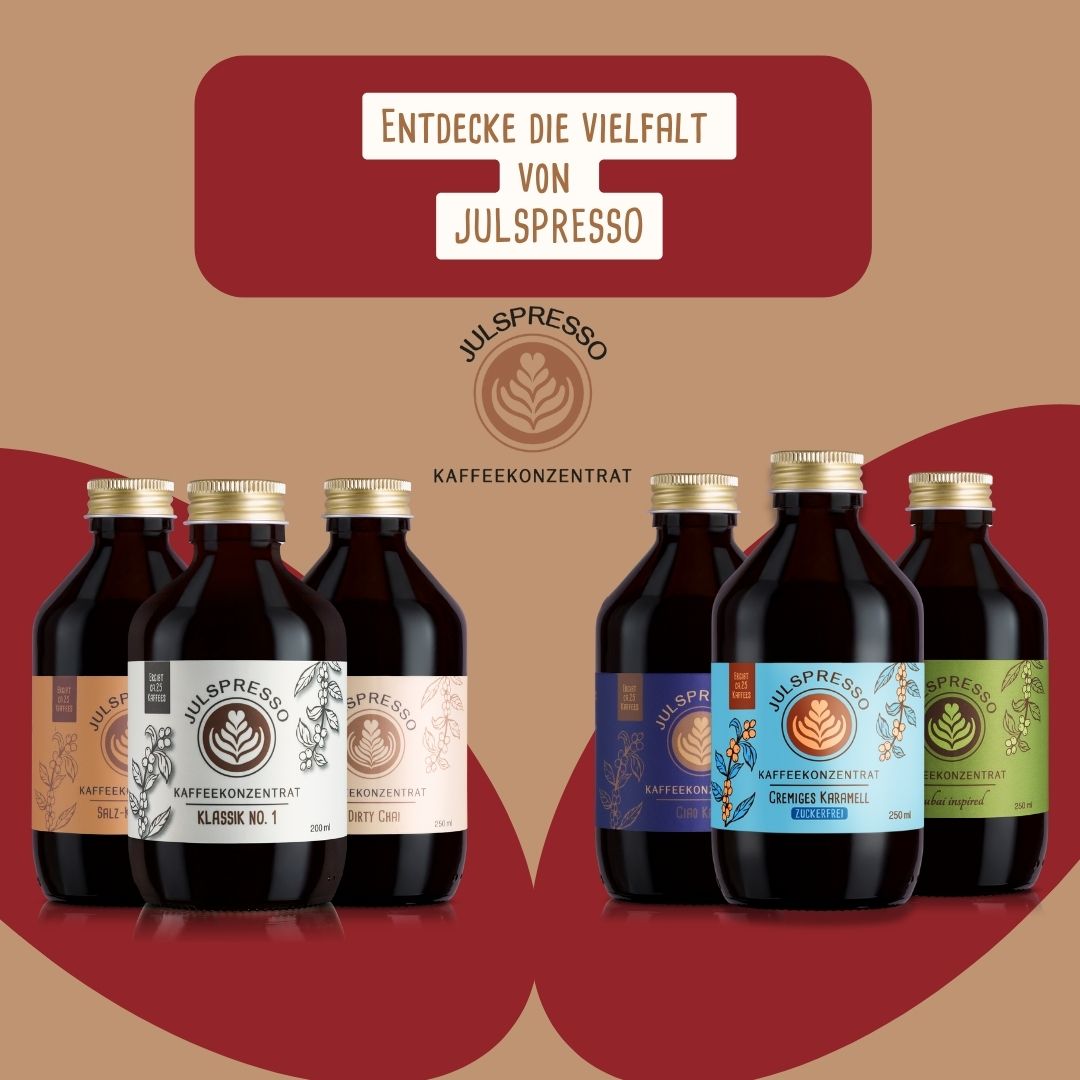 JULSPRESSO Kaffeekonzentrat Spekulatius Latte - ca. 25 Tassen Kaffee in einer Flasche!