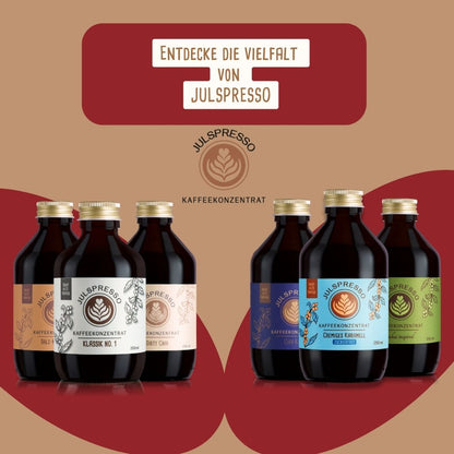 JULSPRESSO Kaffeekonzentrat Spekulatius Latte - ca. 25 Tassen Kaffee in einer Flasche!