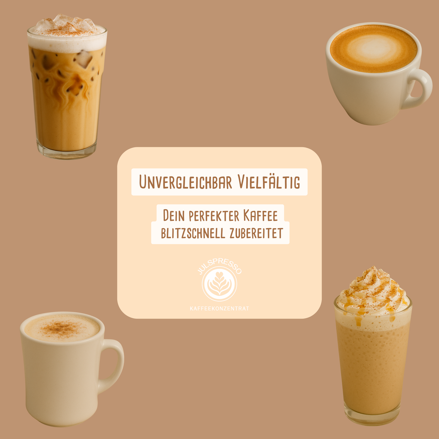 JULSPRESSO Kaffeekonzentrat Dirty Chai - ca. 25 Tassen Kaffee in einer Flasche!