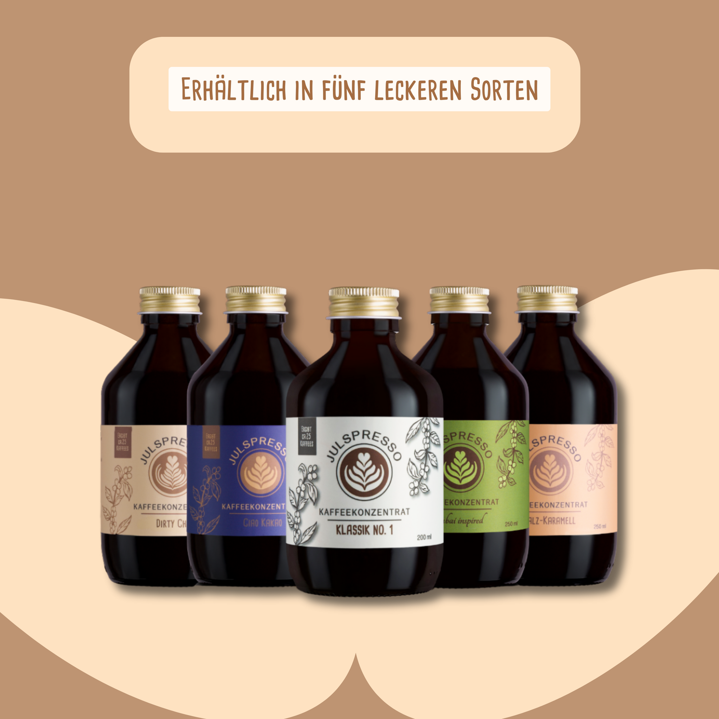 JULSPRESSO Kaffeekonzentrat Dirty Chai - ca. 25 Tassen Kaffee in einer Flasche!