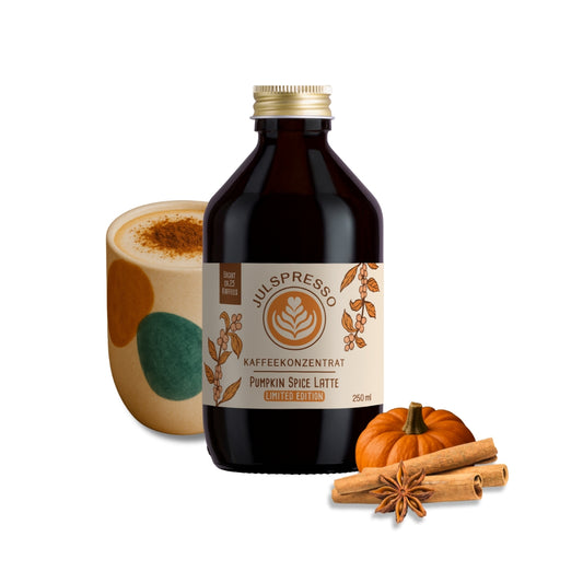 JULSPRESSO Kaffeekonzentrat Pumpkin Spice Latte - ca. 25 Tassen Kaffee in einer Flasche!