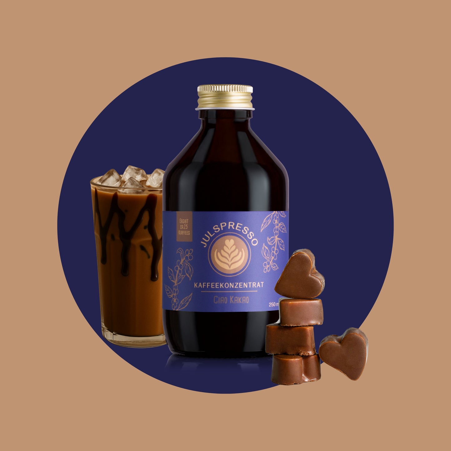 JULSPRESSO Kaffeekonzentrat - Ciao Kakao - ca. 25 Tassen Kaffeegenuss in einer Flasche!