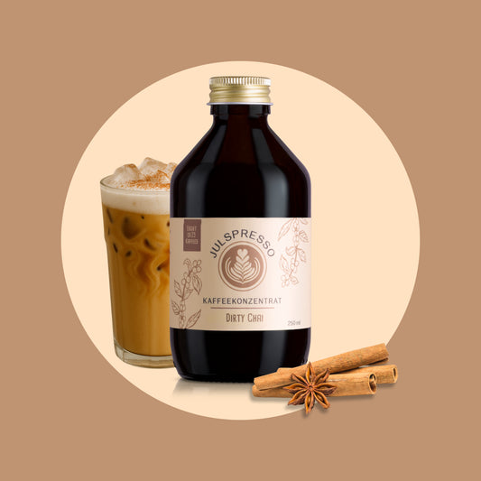 JULSPRESSO Kaffeekonzentrat Dirty Chai - ca. 25 Tassen Kaffee in einer Flasche!